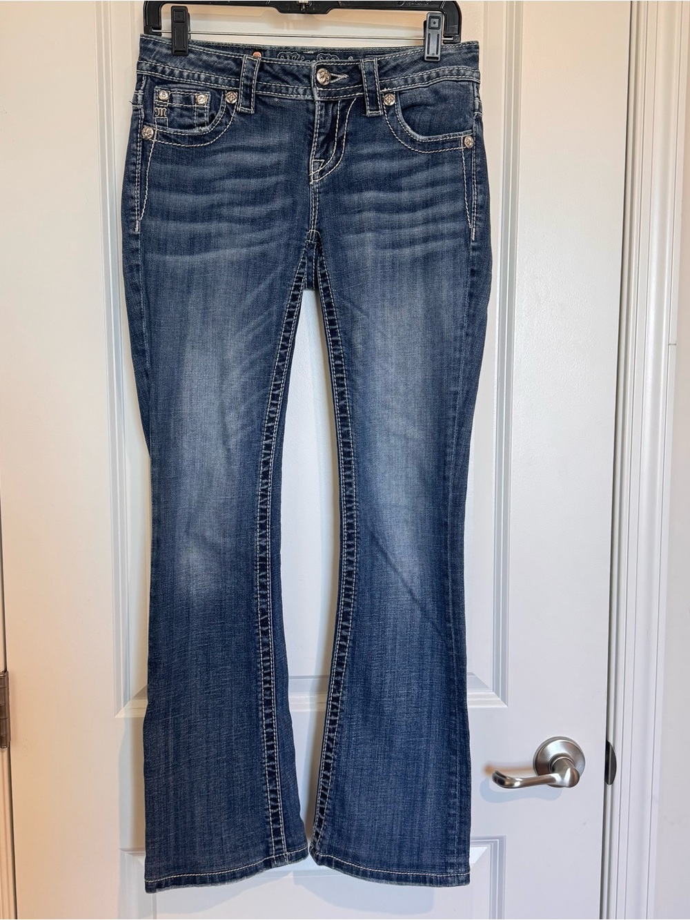 Miss Me Women's Flare Jeans in Medium Blue Wash